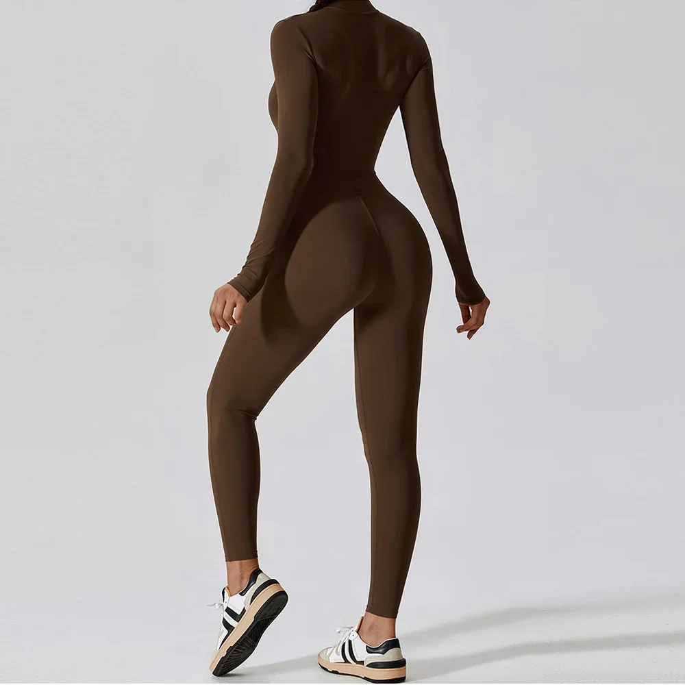 Yoga Jumpsuit Women Sports Overalls Zipper Long Sleeve Jumpsuit Gym Set Fitness Suit Workout Bodysuit Athletic Wear Tracksuit
Yoga Jumpsuit Women Sports Overalls Zipper Long Sleeve Jumpsuit Gym Set Fitness Suit Workout Bodysuit Athletic Wear Tracksuit