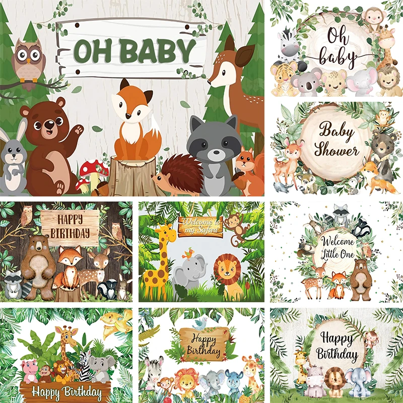 Woodland Backdrop Baby Shower Decoration Oh Baby Party Theme Banner 1st First Birthday Jungle Animal Background Photography Prop
Woodland Backdrop Baby Shower Decoration Oh Baby Party Theme Banner 1st First Birthday Jungle Animal Background Photography Prop