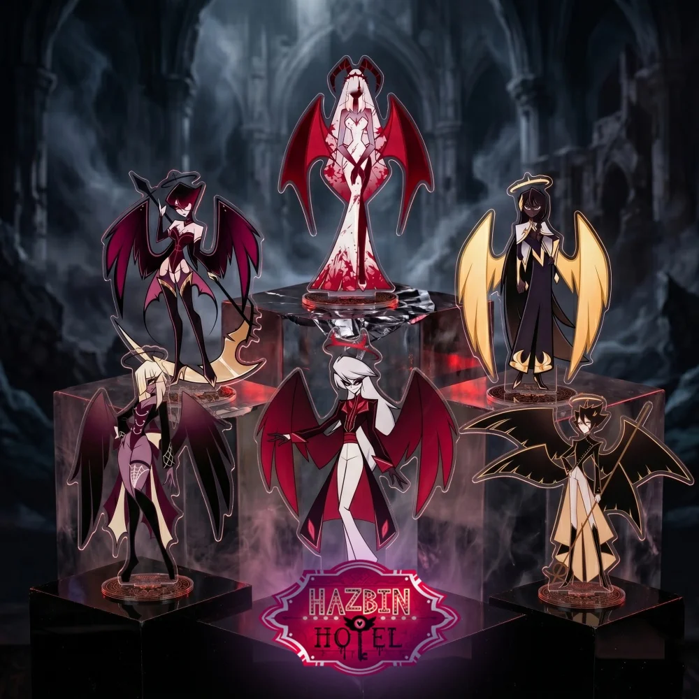 Anime Hazbin Hotel Acrylic Stand Keychain Lucifer Morningstar Lilith Charlie Demon Angel Style Kawaii Figure Fans Gift
Anime Hazbin Hotel Acrylic Stand Keychain Lucifer Morningstar Lilith Charlie Demon Angel Style Kawaii Figure Fans Gift