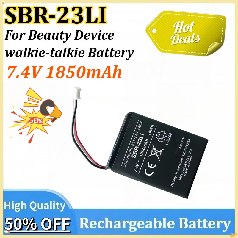 7.4V 1850mAh SBR-23LI Newly Upgraded Lithium Walkie-talkie Battery Polymer Beauty Device Rich Hydrogen Water Cup KC Battery Pack
7.4V 1850mAh SBR-23LI Newly Upgraded Lithium Walkie-talkie Battery Polymer Beauty Device Rich Hydrogen Water Cup KC Battery Pack