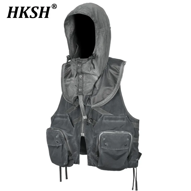 HKSH Лето Новый Мужской Dark Tide Techwear Оригинальный Дизайн Высокая Уличная Мода Жилет Панк Карманы Шикарный Тай-Дай Шикарный Жилет HK5742
HKSH Лето Новый Мужской Dark Tide Techwear Оригинальный Дизайн Высокая Уличная Мода Жилет Панк Карманы Шикарный Тай-Дай Шикарный Жилет HK5742