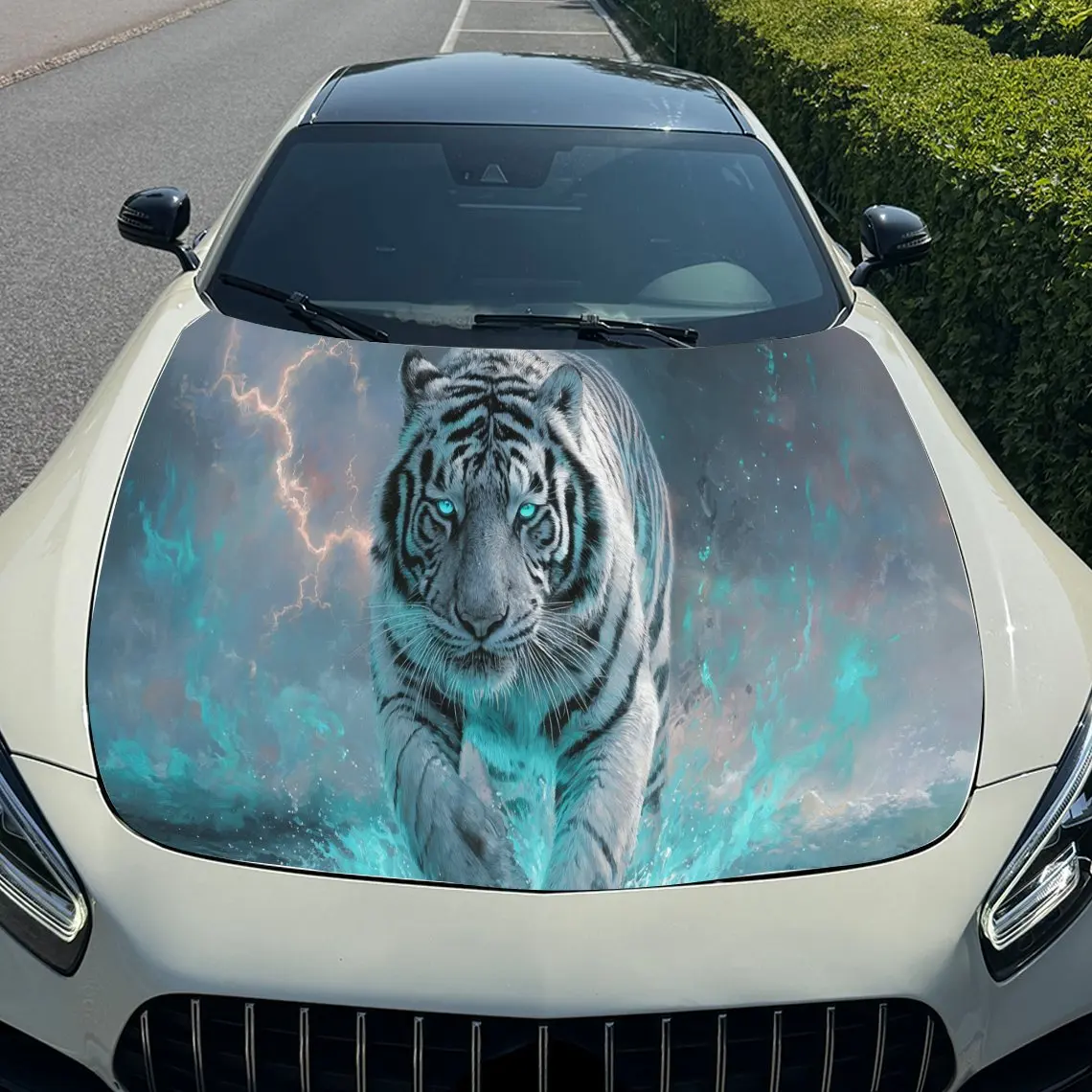Белый тигр, крутая наклейка на капот автомобиля, ПВХ, самоводонепроницаемая палочка, яркие автомобильные внешние аксессуары, декор, защитный подарок для любителей автомобилей
Белый тигр, крутая наклейка на капот автомобиля, ПВХ, самоводонепроницаемая палочка, яркие автомобильные внешние аксессуары, декор, защитный подарок для любителей автомобилей