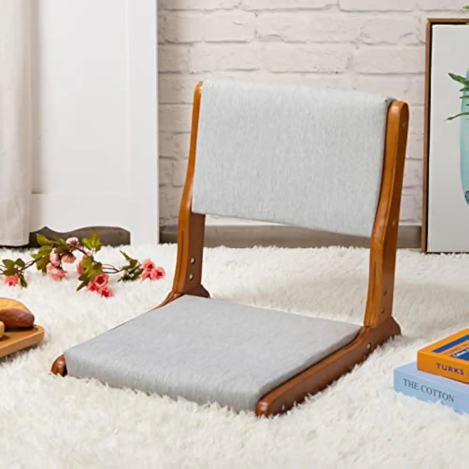 Floor Chair with Back Support, Foldable Japanese Style Floor Chair, Wood Legless Tatami Chair with Cushion, Accent Meditation
Floor Chair with Back Support, Foldable Japanese Style Floor Chair, Wood Legless Tatami Chair with Cushion, Accent Meditation