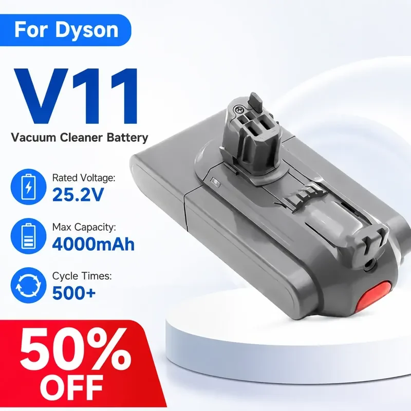 For Dyson V11 Vacuum Cleaner Replacement Lithium Battery SV15 SV16 Snap-In Rechargeable Battery
For Dyson V11 Vacuum Cleaner Replacement Lithium Battery SV15 SV16 Snap-In Rechargeable Battery