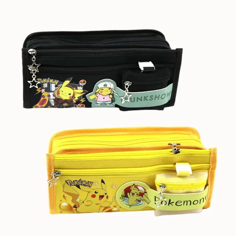 Pikachu stationery bag cartoon exquisite high-looking large capacity student pencil case cute anime pencil case wholesale
Pikachu stationery bag cartoon exquisite high-looking large capacity student pencil case cute anime pencil case wholesale