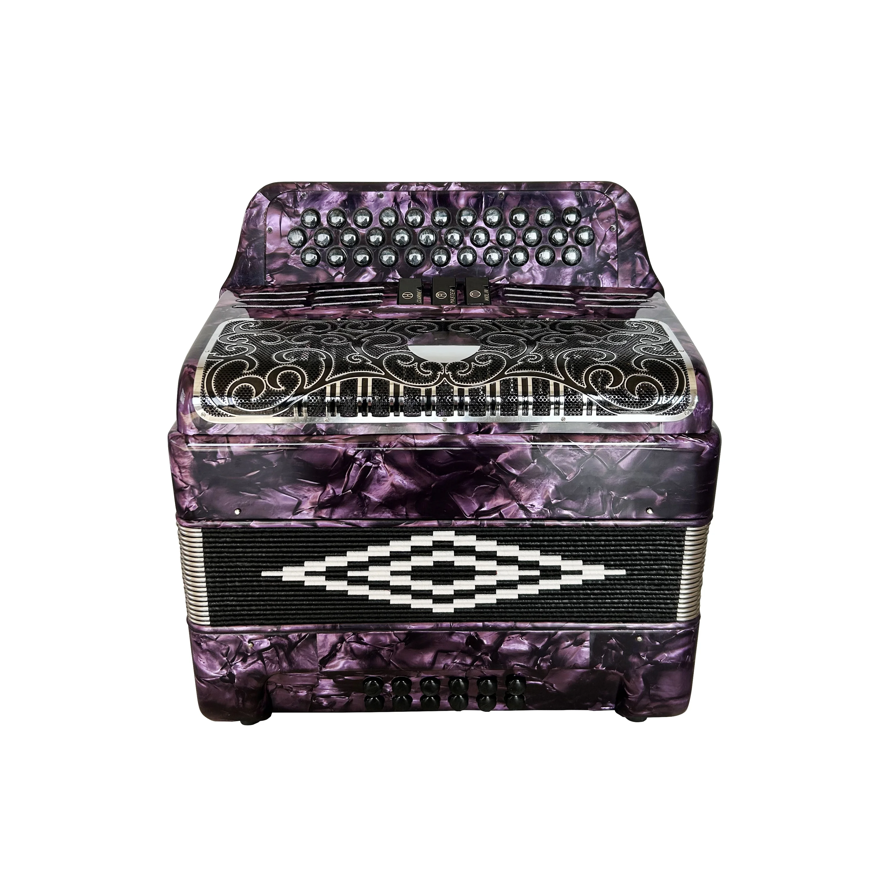 SEASOUND OEM Профессиональный 34-кнопочный 12-басовый 3-регновенный фиолетовый диатонический аккордеонный инструмент JB3412B
SEASOUND OEM Профессиональный 34-кнопочный 12-басовый 3-регновенный фиолетовый диатонический аккордеонный инструмент JB3412B