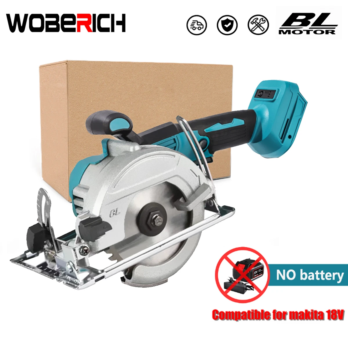 Brushless Circular Saw 125mm 5inch Cordless Electric Saw Cutting Wooden Tools for Home DIY fit Makita 18v Battery(No Battery) 
Brushless Circular Saw 125mm 5inch Cordless Electric Saw Cutting Wooden Tools for Home DIY fit Makita 18v Battery(No Battery)
