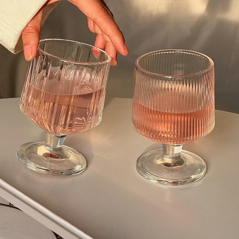 Short Stature Glass Cup with Vertical Stripes for Home Use Drink Juice Water Glass for Ice Cream Nordic Style Freshness Element
Short Stature Glass Cup with Vertical Stripes for Home Use Drink Juice Water Glass for Ice Cream Nordic Style Freshness Element
