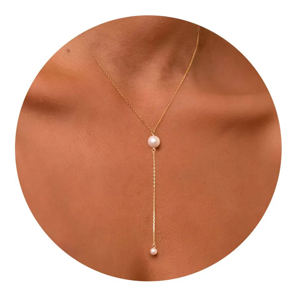 14K Real Gold Full Simple Metal Circle Pearl Pendant Y Necklace Fashion Trend Women's Chain Accessories New Style 925 Sterling
14K Real Gold Full Simple Metal Circle Pearl Pendant Y Necklace Fashion Trend Women's Chain Accessories New Style 925 Sterling