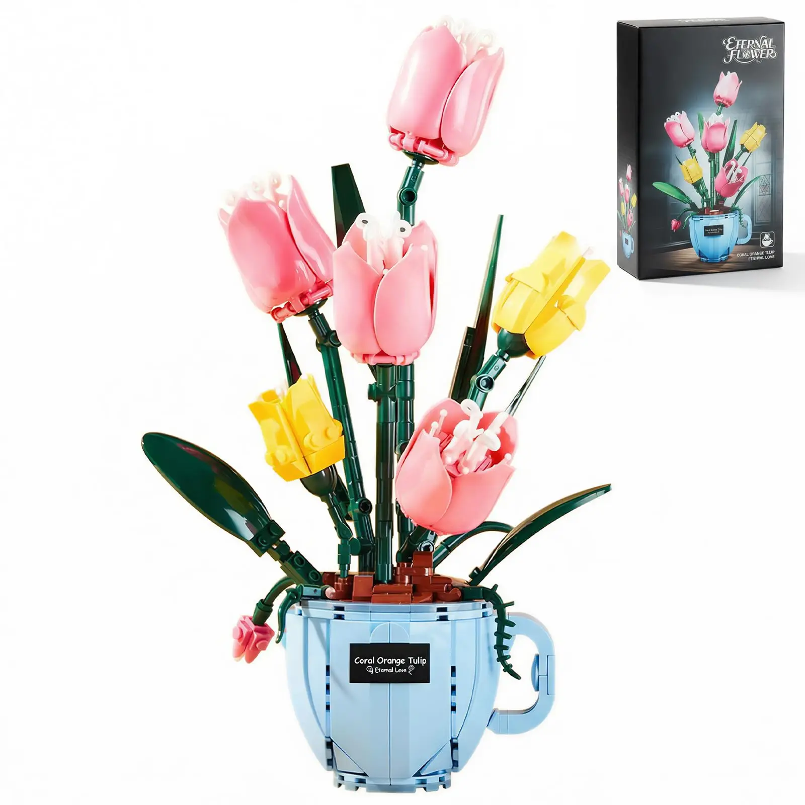Tulip Building Blocks, Coffee Cup Plant Series Building Set, Home and Office Decor Gift, Perfect for Her and Him (551 Pcs)
Tulip Building Blocks, Coffee Cup Plant Series Building Set, Home and Office Decor Gift, Perfect for Her and Him (551 Pcs)