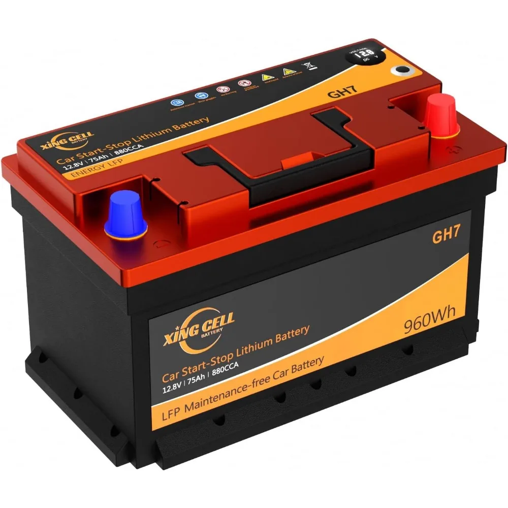 H7 Group 94r 12V 75Ah 880CCA LiFePO4 Lithium Car Battery - Long lasting and Lightweight Design for Car Audio Replacemen
H7 Group 94r 12V 75Ah 880CCA LiFePO4 Lithium Car Battery - Long lasting and Lightweight Design for Car Audio Replacemen