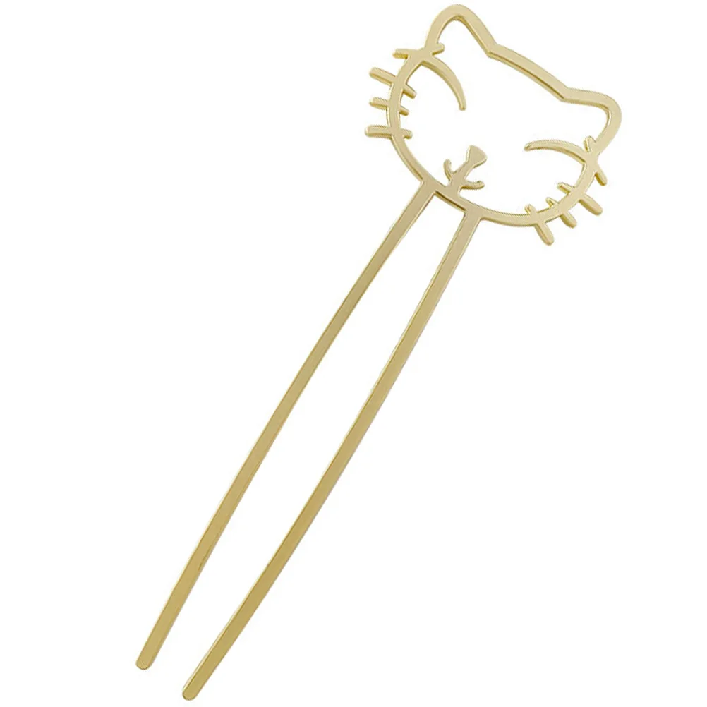 Cute Hairpin Large Gold Color Vintage Chopstick Women Alloy Hair Stick for Buns Cat Design Safe Material Sturdy Stable Long Use
Cute Hairpin Large Gold Color Vintage Chopstick Women Alloy Hair Stick for Buns Cat Design Safe Material Sturdy Stable Long Use
