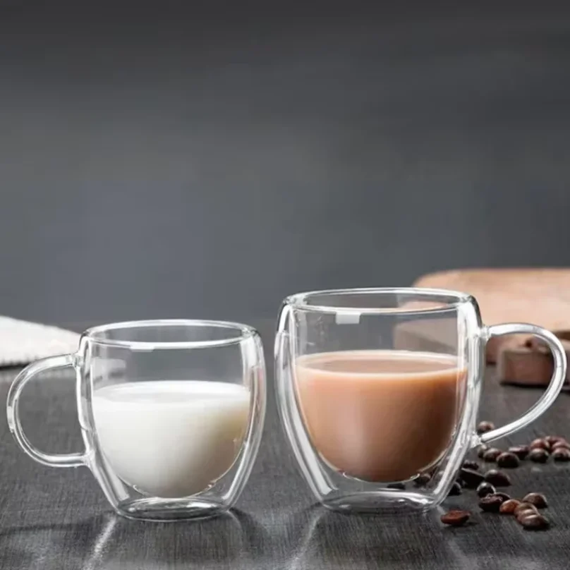 Heat Resistant Clear Double Wall High Borosilicate Glass Mug with Handle Coffee Milk Juice Water Cup Coffeeware Lover Gift
Heat Resistant Clear Double Wall High Borosilicate Glass Mug with Handle Coffee Milk Juice Water Cup Coffeeware Lover Gift
