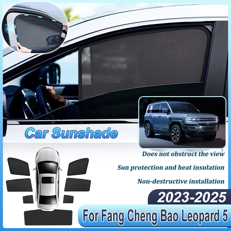 Car Sunshades For Fang Cheng Bao Leopard 5 Accessories 2023-2025 Denza B5 Sun Shades Curtain Magnetic Heat Insulation Auto Parts
Car Sunshades For Fang Cheng Bao Leopard 5 Accessories 2023-2025 Denza B5 Sun Shades Curtain Magnetic Heat Insulation Auto Parts