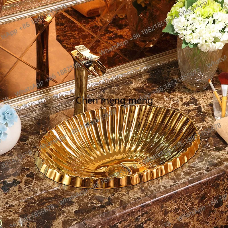 On-stage basin bathroom creative wash basin oval, wash face, wash basin
On-stage basin bathroom creative wash basin oval, wash face, wash basin