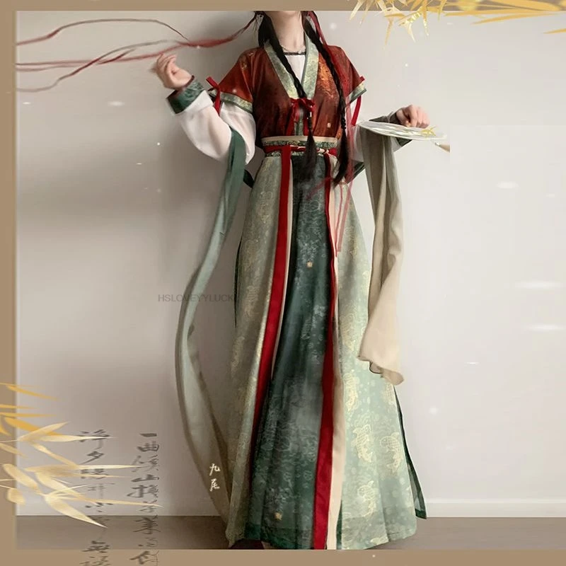 Improved New Chinese Hanfu women's National Style Daily Weijin Women Cosplay Dress Super Fairy Oriental Chinese Dress Suit Set
Improved New Chinese Hanfu women's National Style Daily Weijin Women Cosplay Dress Super Fairy Oriental Chinese Dress Suit Set