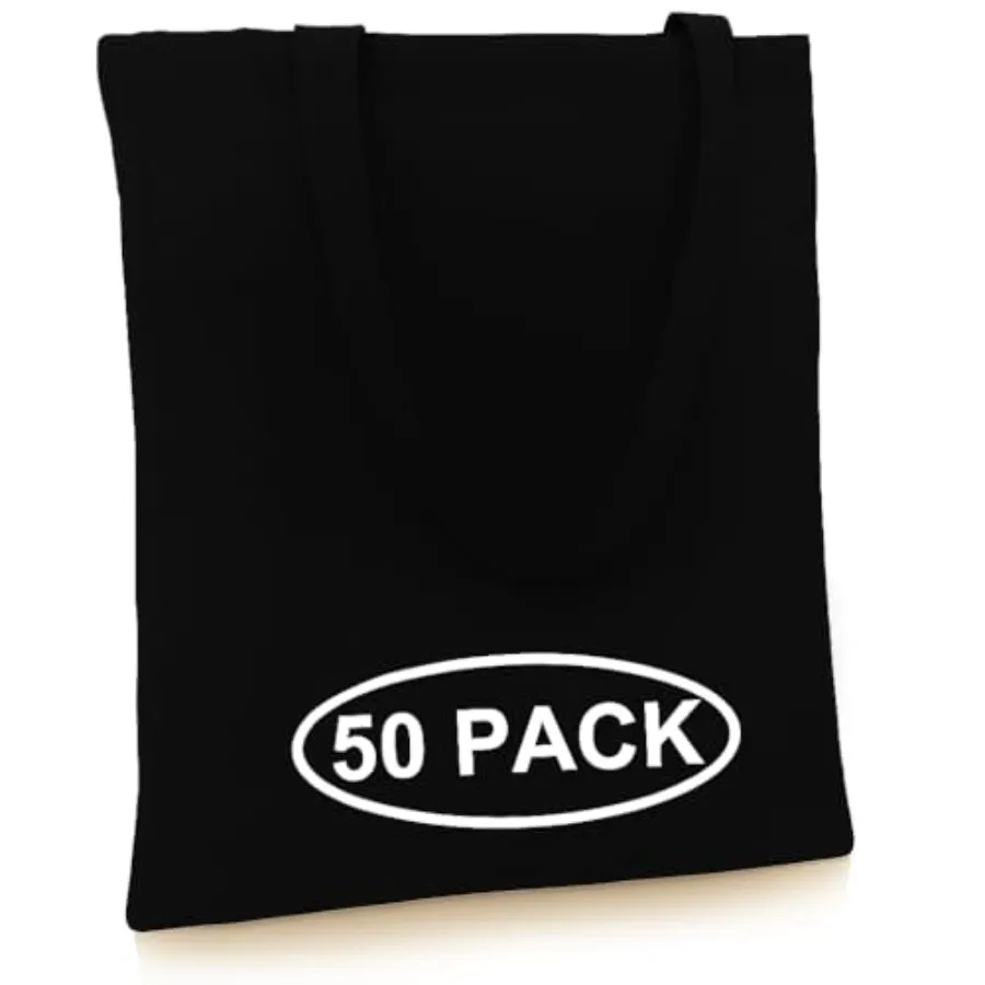 Canvas Tote Bags Bulk - Lightweight Medium Reusable Grocery Shopping Cloth Bags for Advertising DIY Projects Crafts Painting Em
Canvas Tote Bags Bulk - Lightweight Medium Reusable Grocery Shopping Cloth Bags for Advertising DIY Projects Crafts Painting Em