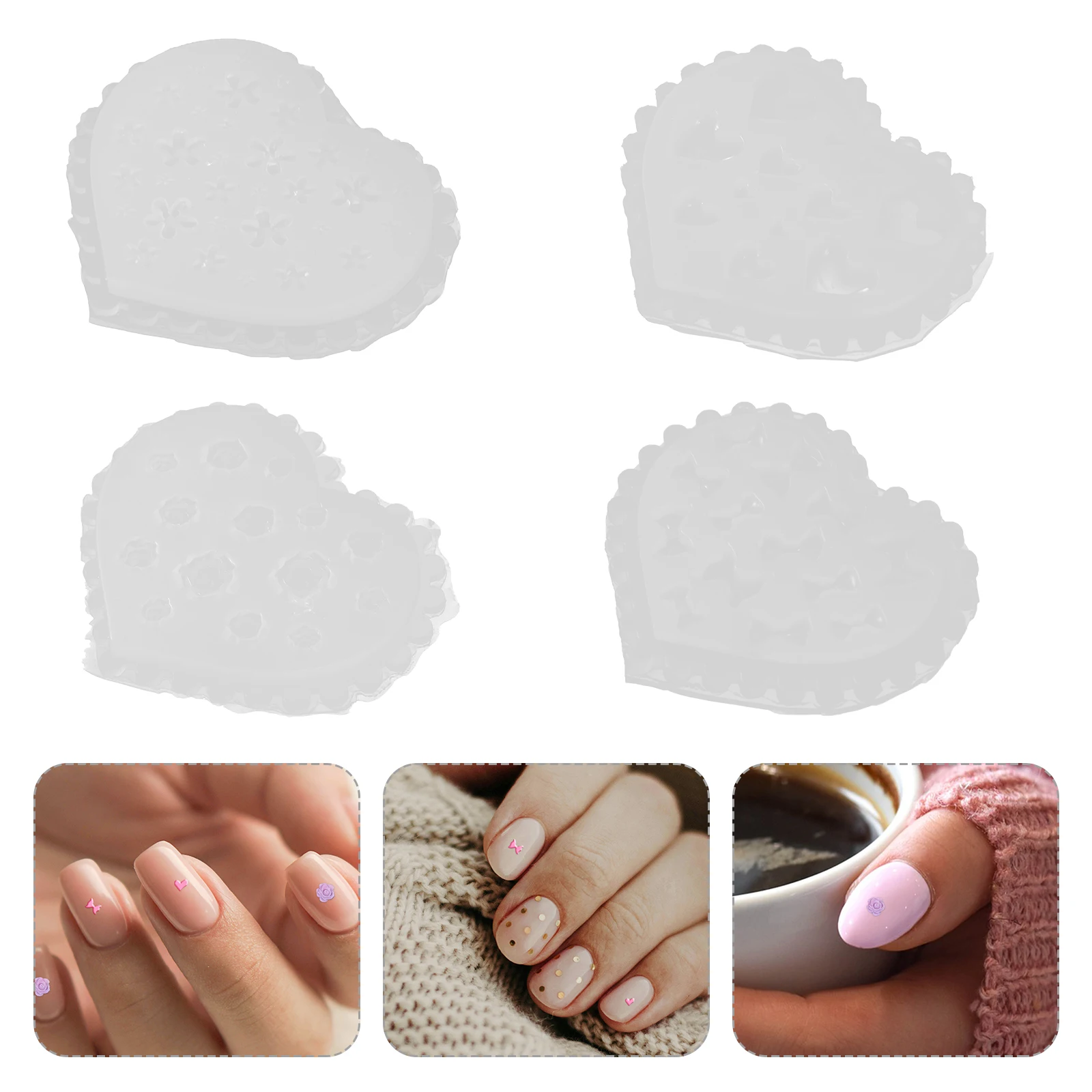 4 Pcs Nail Mold Decor for Jewelry Making Epoxy Resin Molds Silicone Charm The Flowers Diy Silica Gel Decorative Charms
4 Pcs Nail Mold Decor for Jewelry Making Epoxy Resin Molds Silicone Charm The Flowers Diy Silica Gel Decorative Charms