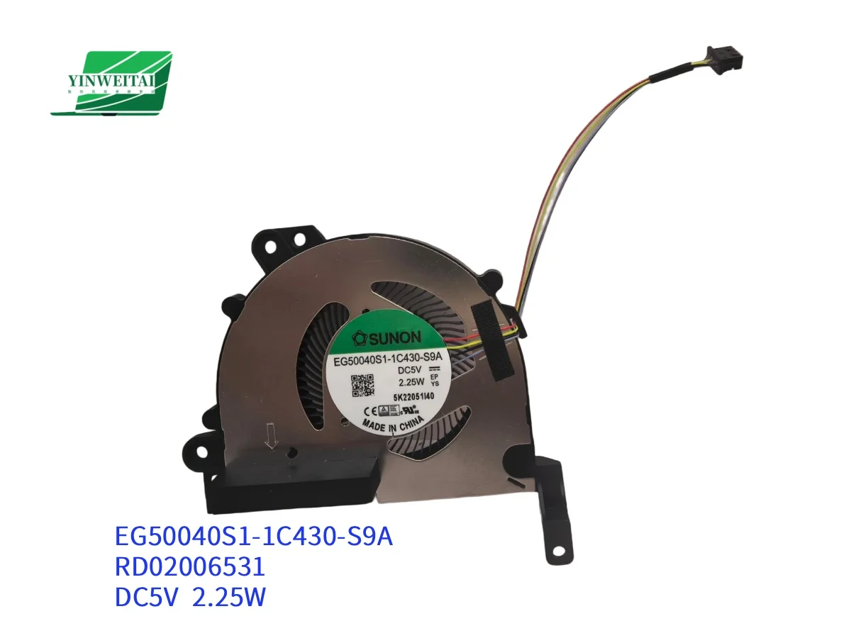 Вентилятор охлаждения процессора для постоянного тока 5 В EG50040S1-1C430-S9A RD02006531 DC5V 4-проводной 4-контактный охлаждающий вентилятор MBT3712XF-W20 WSA05010F12M DC 12 В
Вентилятор охлаждения процессора для постоянного тока 5 В EG50040S1-1C430-S9A RD02006531 DC5V 4-проводной 4-контактный охлаждающий вентилятор MBT3712XF-W20 WSA05010F12M DC 12 В