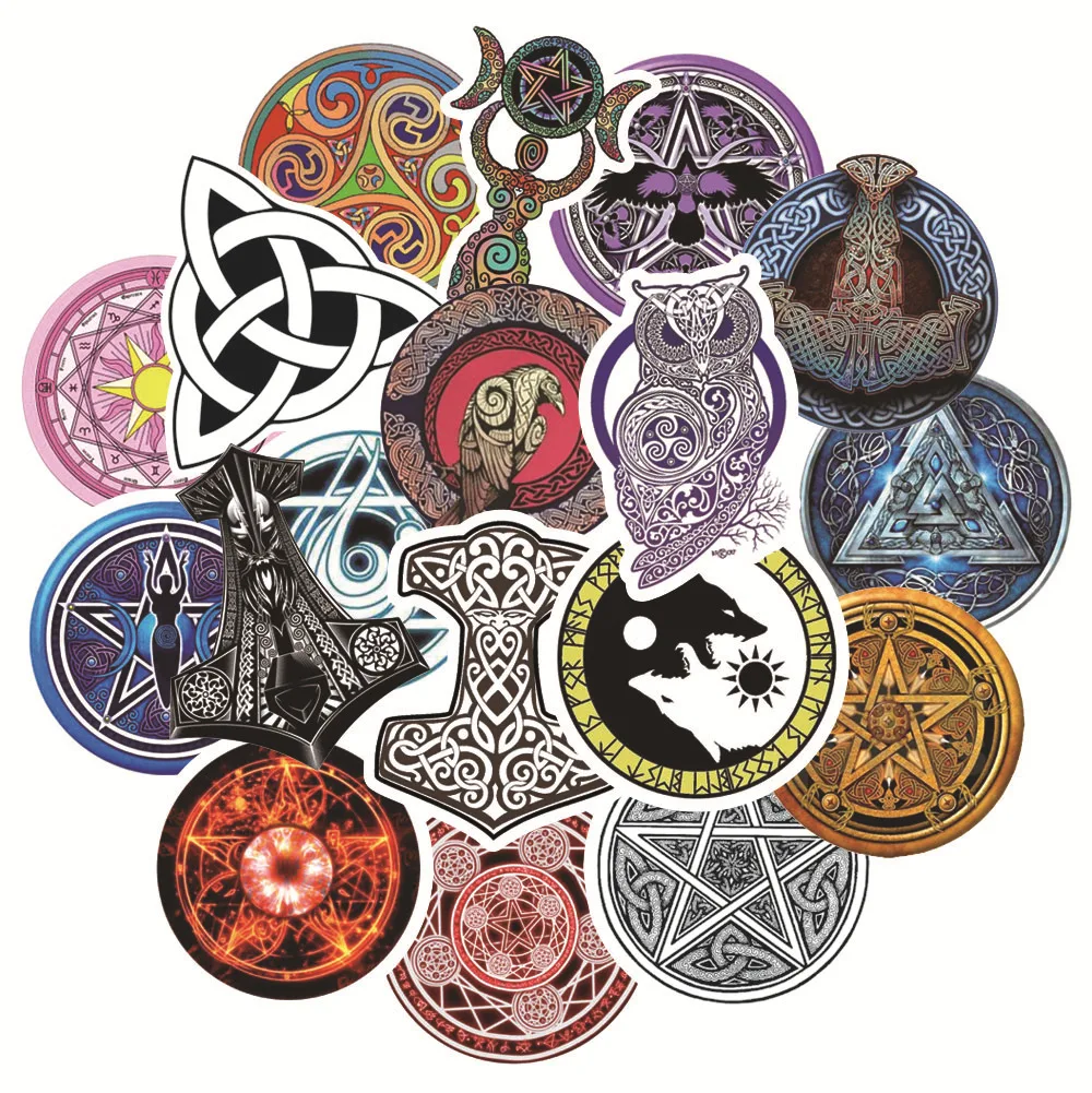50Pcs Mysterious Viking Pirates Style Stickers Frost Nordic Giant Wolf Defense Totem Symbol Rune Toys Cool Decal Sticker
50Pcs Mysterious Viking Pirates Style Stickers Frost Nordic Giant Wolf Defense Totem Symbol Rune Toys Cool Decal Sticker
