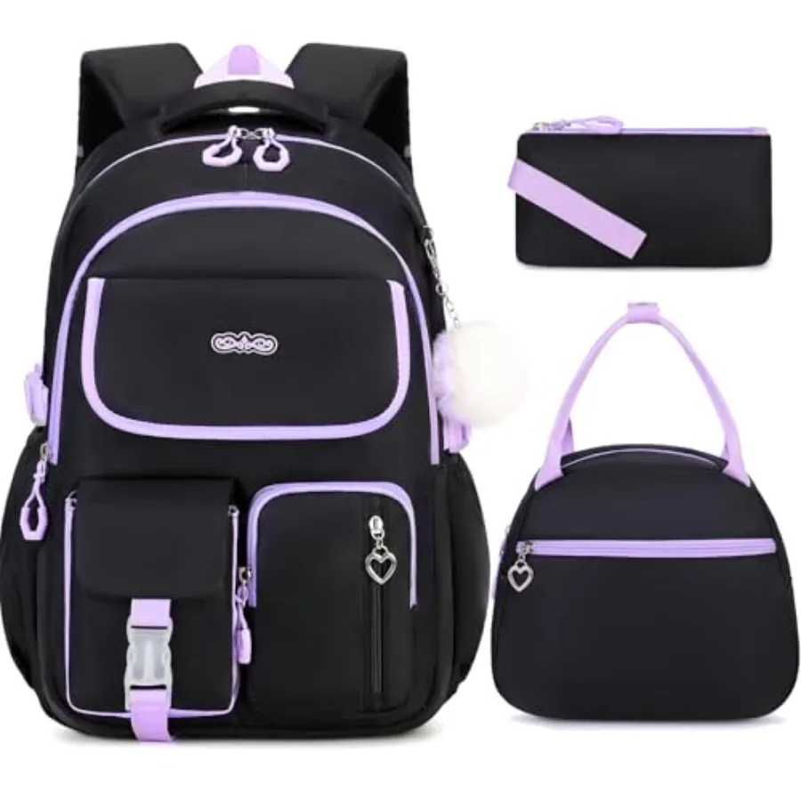 Backpacks for Girls, 3PCS School Backpack with Lunch Box Pencil Pouch for Teen Girls Elementary Primary Middle High College Day
Backpacks for Girls, 3PCS School Backpack with Lunch Box Pencil Pouch for Teen Girls Elementary Primary Middle High College Day