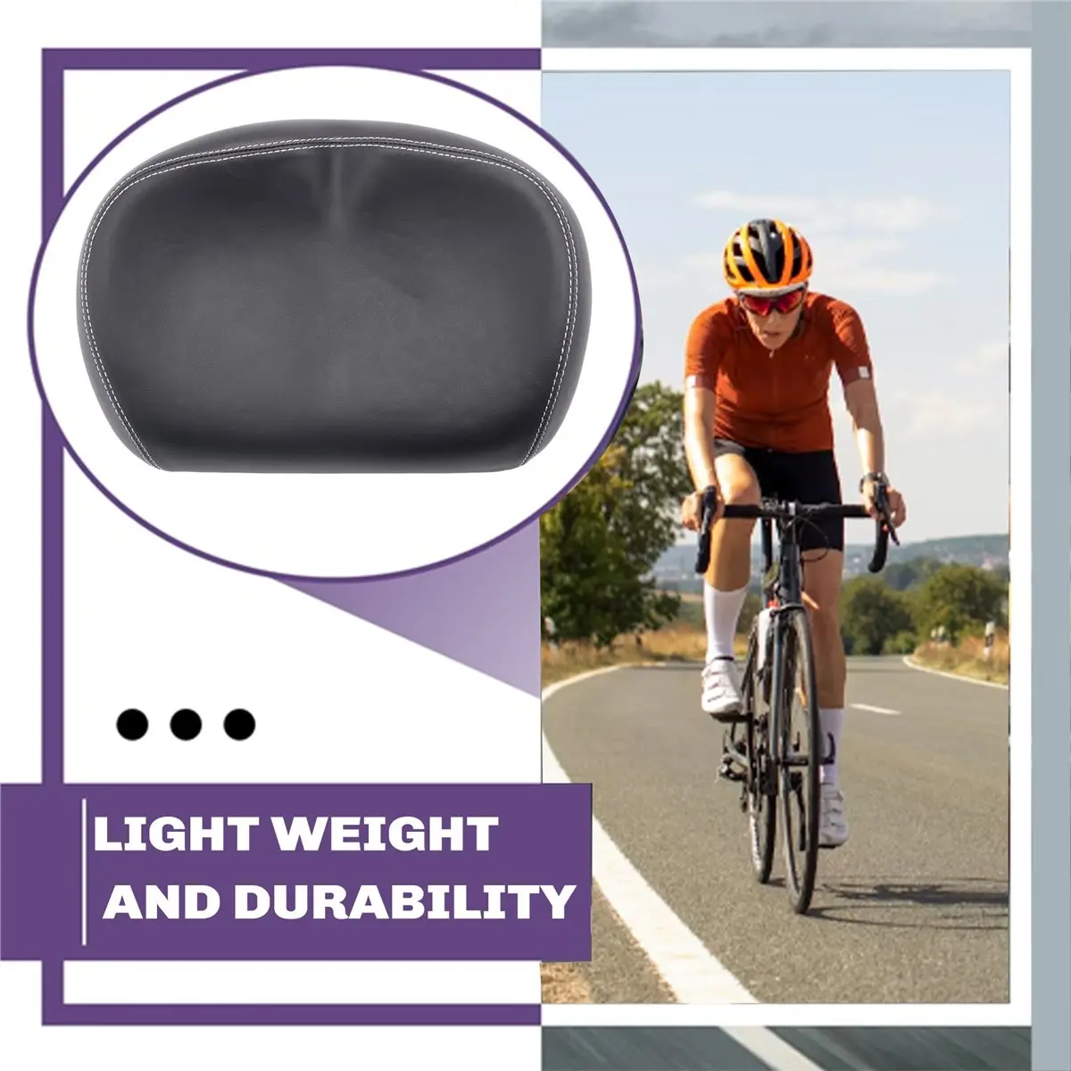 AB31 Wide Bike Seat,Comfortable Bike Seat, Bike Seat Comfortable Extra Wide Bicycle Saddle Pads,Waterproof Shock Bicycle Seat
AB31 Wide Bike Seat,Comfortable Bike Seat, Bike Seat Comfortable Extra Wide Bicycle Saddle Pads,Waterproof Shock Bicycle Seat