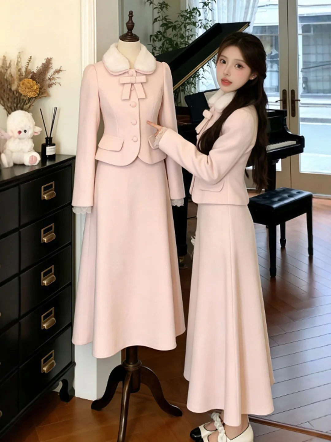 Elegant Gentle Style Two-Piece Set with Coat And Skirt Comfortable Spring Fashion Women's Clothing Spring 2026 Collection
Elegant Gentle Style Two-Piece Set with Coat And Skirt Comfortable Spring Fashion Women's Clothing Spring 2026 Collection