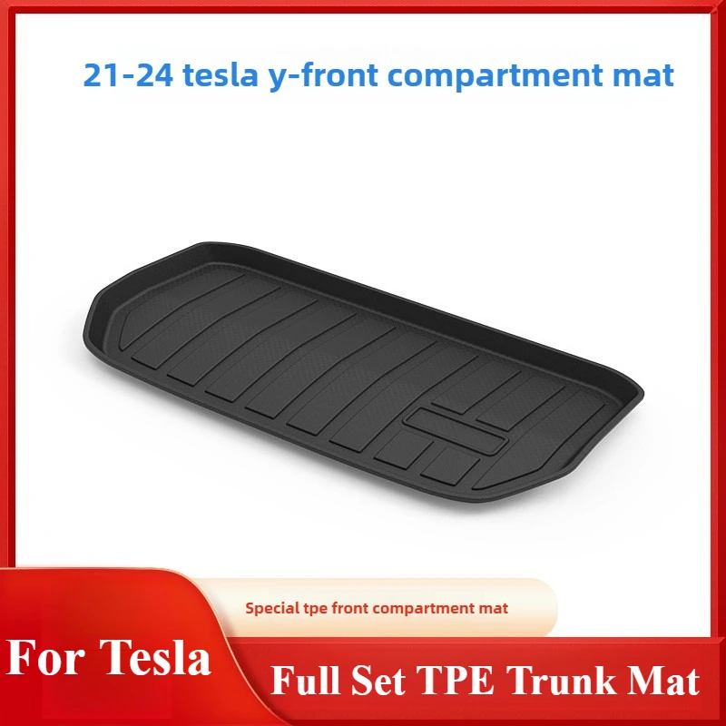 For Tesla Model Y 2021-2024 - Full Set TPE Trunk Mat + Frunk Liner Waterproof Cargo Tray Custom Fit All-Weather Floor Protection
For Tesla Model Y 2021-2024 - Full Set TPE Trunk Mat + Frunk Liner Waterproof Cargo Tray Custom Fit All-Weather Floor Protection