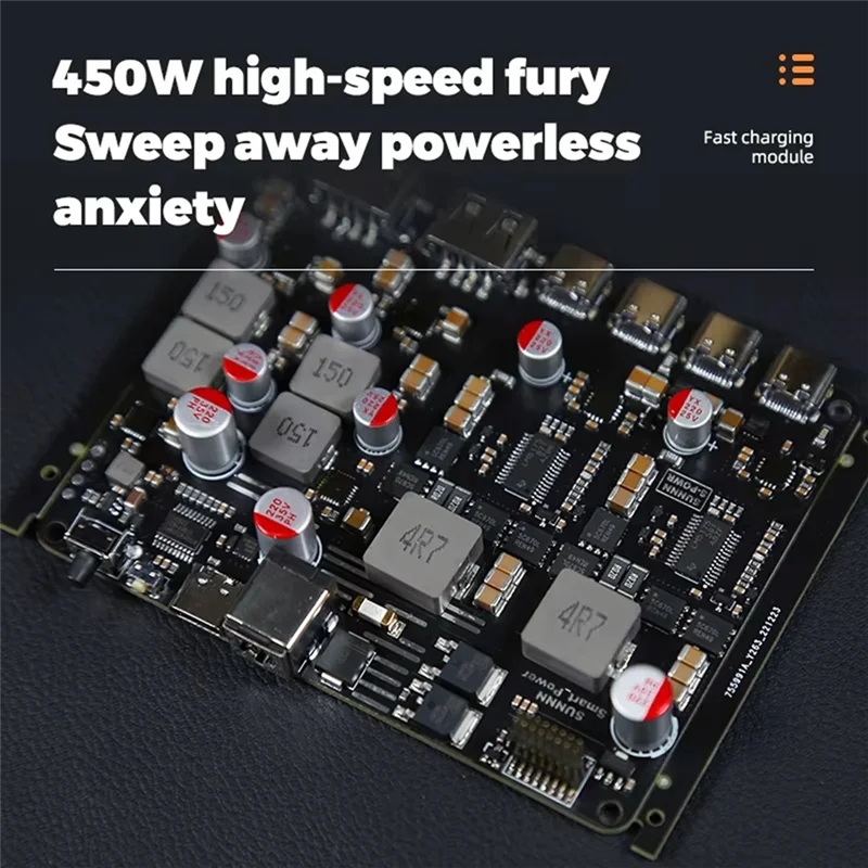 SCLS 450W Six-Way High Power Simple CNC Quick Charge Indicator Shell Mechanical Style Fast Charging Desktop Charger
SCLS 450W Six-Way High Power Simple CNC Quick Charge Indicator Shell Mechanical Style Fast Charging Desktop Charger