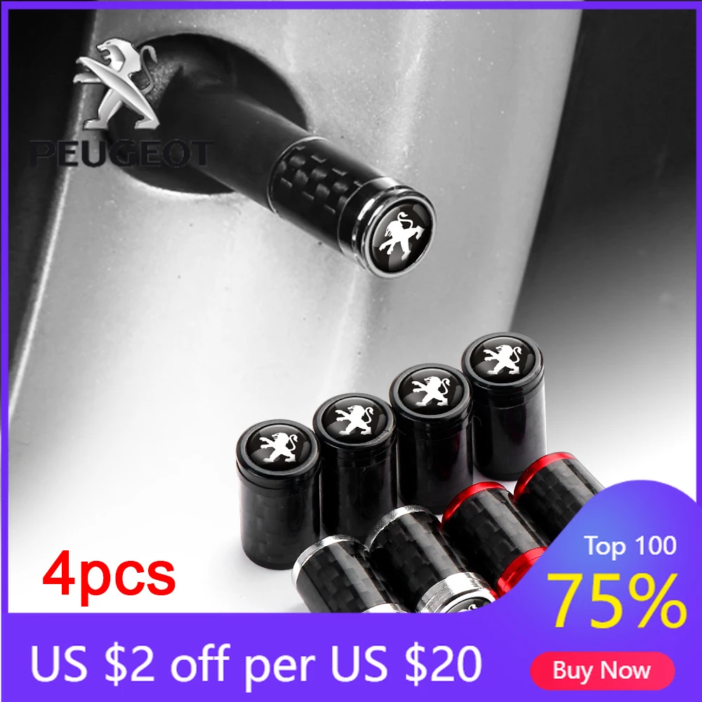 2026 Hot Car Sticker 4pcs Metal Carbon Fiber Car Tire Valve Cap Dust Cap Rim Accessories For Peugeot 207 3008 206 208 308 307 40
2026 Hot Car Sticker 4pcs Metal Carbon Fiber Car Tire Valve Cap Dust Cap Rim Accessories For Peugeot 207 3008 206 208 308 307 40