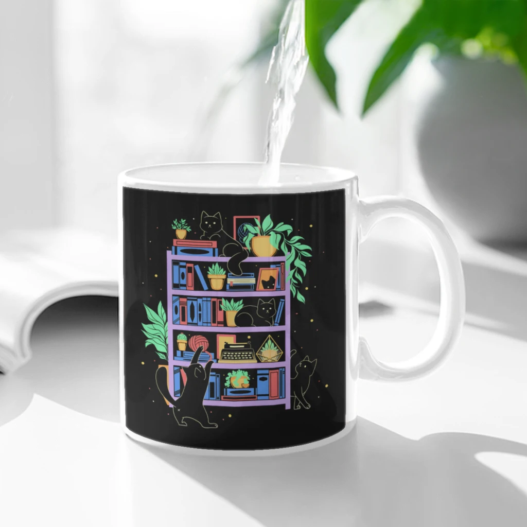 Rainbow Bookshelf Cats by Tobe Fonseca Ceramic Cup Coffee Oatmeal Breakfast Cup Creative Personality Mug
Rainbow Bookshelf Cats by Tobe Fonseca Ceramic Cup Coffee Oatmeal Breakfast Cup Creative Personality Mug