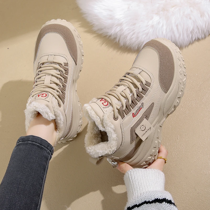 Women Platform Snow Boots Fashion High Top Casual Shoes Quality Plush Warm Winter Boots for Woman Comfort Sneakers Zapatos Mujer
Women Platform Snow Boots Fashion High Top Casual Shoes Quality Plush Warm Winter Boots for Woman Comfort Sneakers Zapatos Mujer