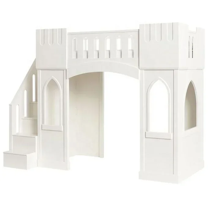 Factory Supply modern wooden kids bunk beds for girls princess Castle Loft Bed with slide or stairs
Factory Supply modern wooden kids bunk beds for girls princess Castle Loft Bed with slide or stairs