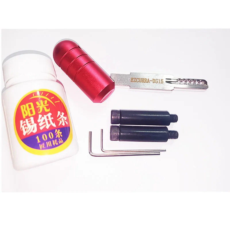 Tin Foil Tool TinFoil ZECURRA-DS15 Zecurra DS15 Full Set With Handle Safe l Pick Set l Opener lsmith Tools
Tin Foil Tool TinFoil ZECURRA-DS15 Zecurra DS15 Full Set With Handle Safe l Pick Set l Opener lsmith Tools