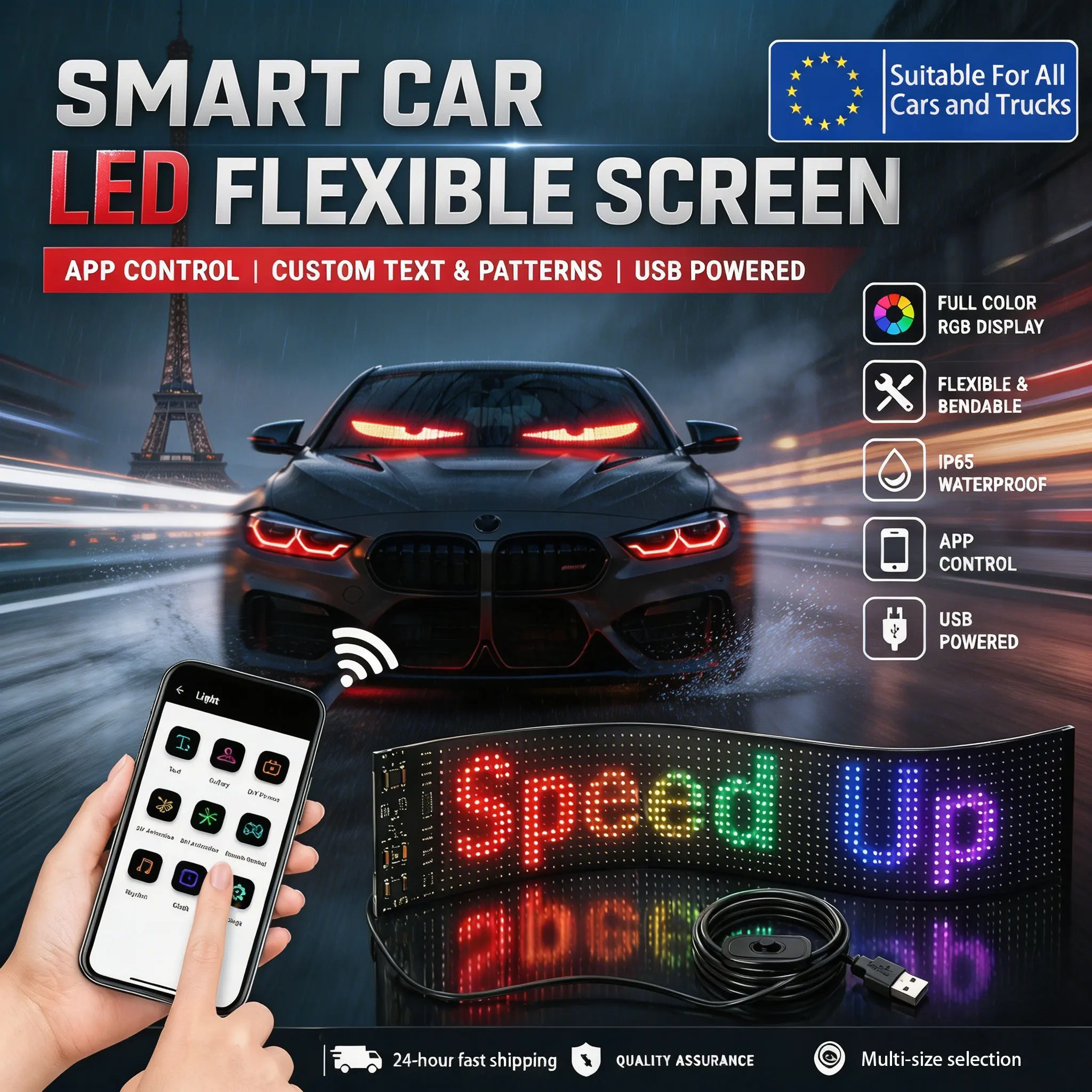 Car Led Lights Angel Eyes RGB Ambient Lamp Flexible LED Lights Strip 5V Waterproof Universal Truck Car Styling Interior Accesso
Car Led Lights Angel Eyes RGB Ambient Lamp Flexible LED Lights Strip 5V Waterproof Universal Truck Car Styling Interior Accesso