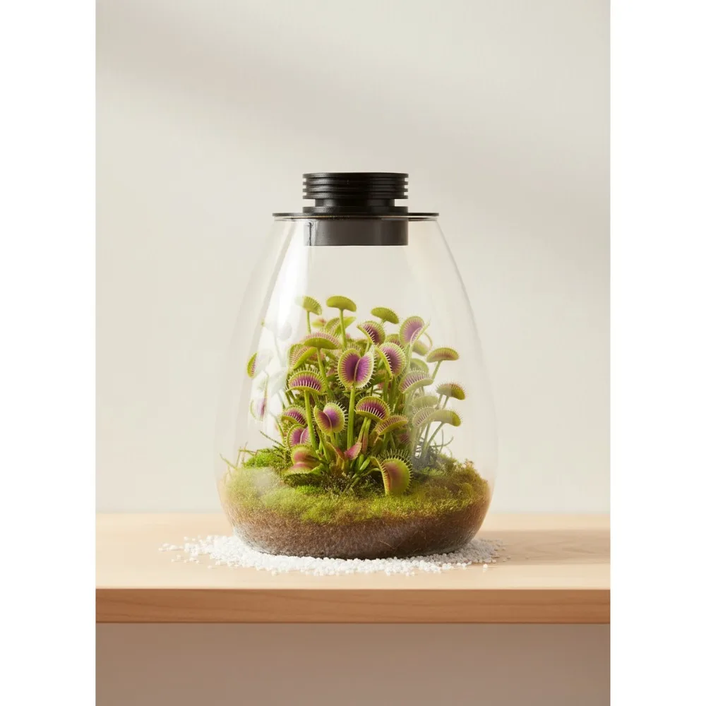 Glass Terrarium with LED Grow Light for Succulents, Moss, Betta Fish Tank, Mini Garden & Home Decor
Glass Terrarium with LED Grow Light for Succulents, Moss, Betta Fish Tank, Mini Garden & Home Decor