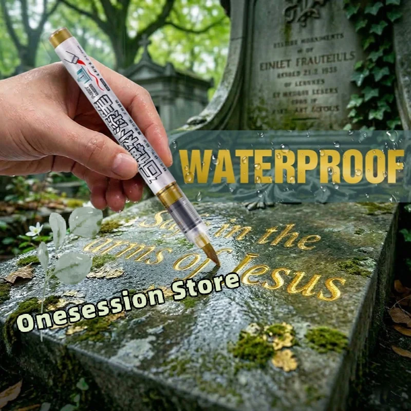 Golden Grave Marker Pen for Granite Restoration Fade Resistant Permanent Engraving Pen Cemetery Headstone Tombstone Care
Golden Grave Marker Pen for Granite Restoration Fade Resistant Permanent Engraving Pen Cemetery Headstone Tombstone Care