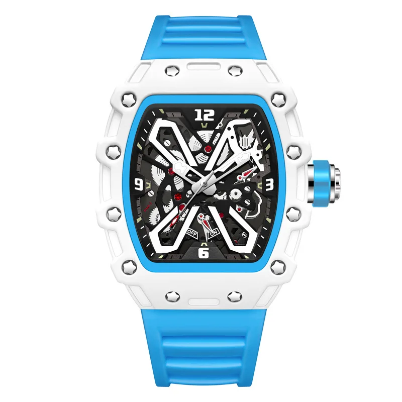 Fashion Silicone Strap Tonneau Quartz Watch Men Business Sport Wristwatch Reloj de Hombre Men Military Sports Watches
Fashion Silicone Strap Tonneau Quartz Watch Men Business Sport Wristwatch Reloj de Hombre Men Military Sports Watches