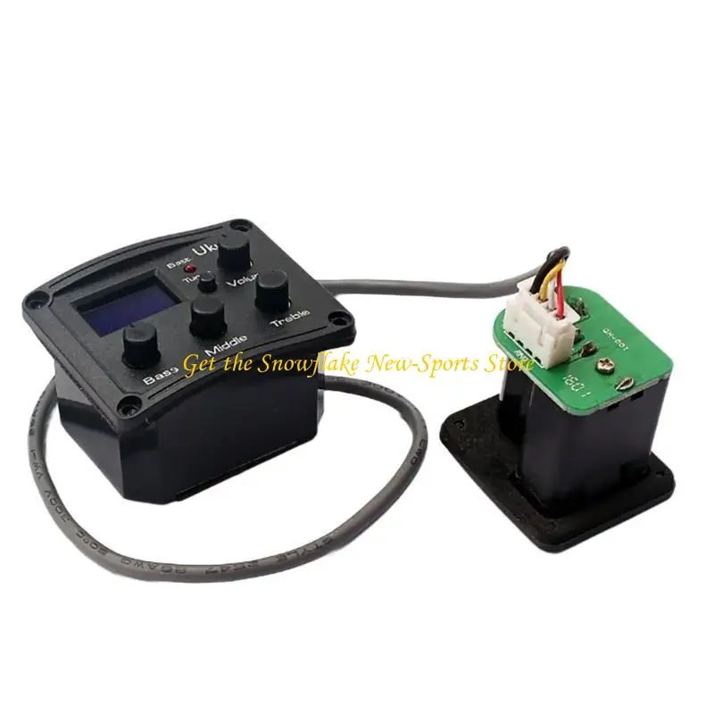 E56D 3-Band Piezo Pickup Ukulele Acoustic Electric Guitar Preamp Pickup Digital Tuner
E56D 3-Band Piezo Pickup Ukulele Acoustic Electric Guitar Preamp Pickup Digital Tuner