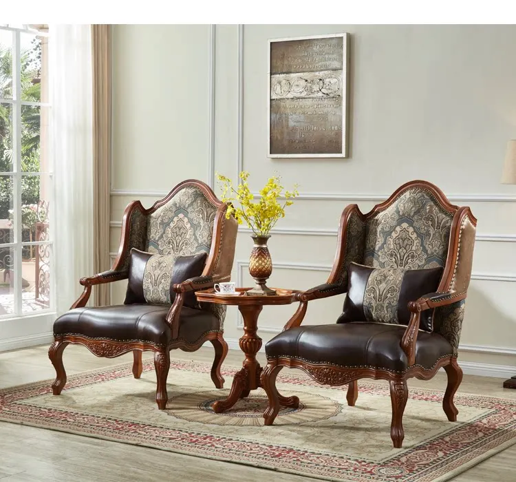 Solid wood single sofa chair living room balcony leisure backrest negotiation chair
Solid wood single sofa chair living room balcony leisure backrest negotiation chair