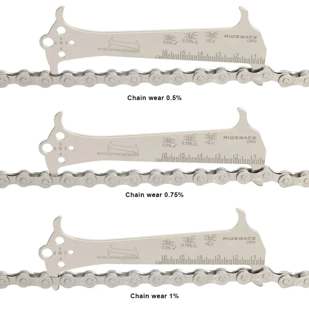 Bike Repair Tool Chain Checke Ruler Chain Checking Cycling Replacement Gauge Measuring Ruler Silver Stainless Steel High Quality
Bike Repair Tool Chain Checke Ruler Chain Checking Cycling Replacement Gauge Measuring Ruler Silver Stainless Steel High Quality
