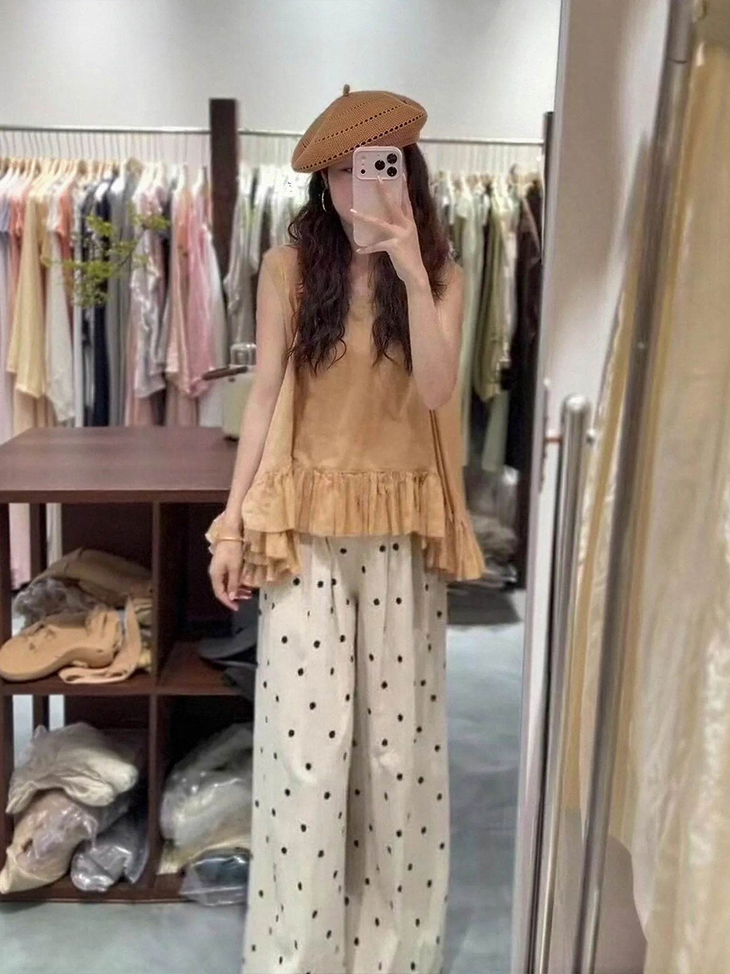 Summer plus Size Women's Polka Dot Sleeveless Top And Wide Leg Pants Outfit Loose Comfortable Casual Style Two Piece Set
Summer plus Size Women's Polka Dot Sleeveless Top And Wide Leg Pants Outfit Loose Comfortable Casual Style Two Piece Set