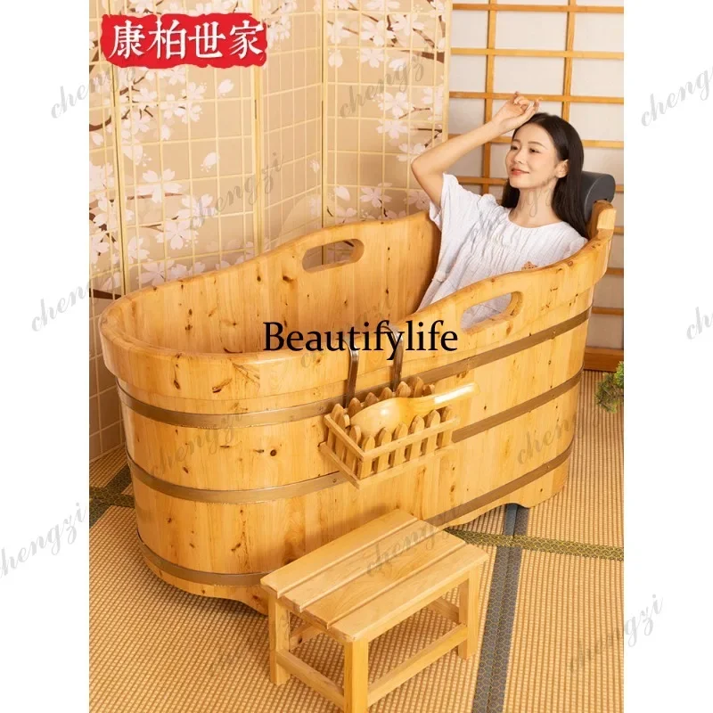 Y136 Y136 Cedar wood bath wooden bucket Adult home beauty salon Wellness center Full body bath bucket Solid wood bath tub Commer
Y136 Y136 Cedar wood bath wooden bucket Adult home beauty salon Wellness center Full body bath bucket Solid wood bath tub Commer