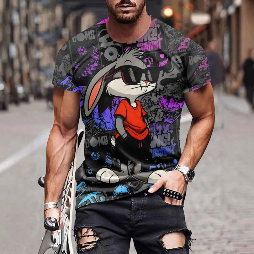 men's summer clothing with 3D digita printed rabbit graphic t shirts round neck Short sleeved new in tops funny T-shirts for men
men's summer clothing with 3D digita printed rabbit graphic t shirts round neck Short sleeved new in tops funny T-shirts for men