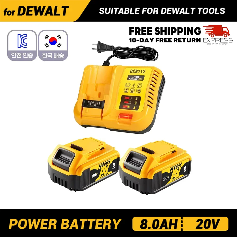 Новый сменный литиевый аккумулятор DCB112 DCB200 20 В 8000 мАч для Dewalt 18 В DCB184 DCB200 DCB182 DCB180 DCB181 DCB182 DCB201 DCB206
Новый сменный литиевый аккумулятор DCB112 DCB200 20 В 8000 мАч для Dewalt 18 В DCB184 DCB200 DCB182 DCB180 DCB181 DCB182 DCB201 DCB206