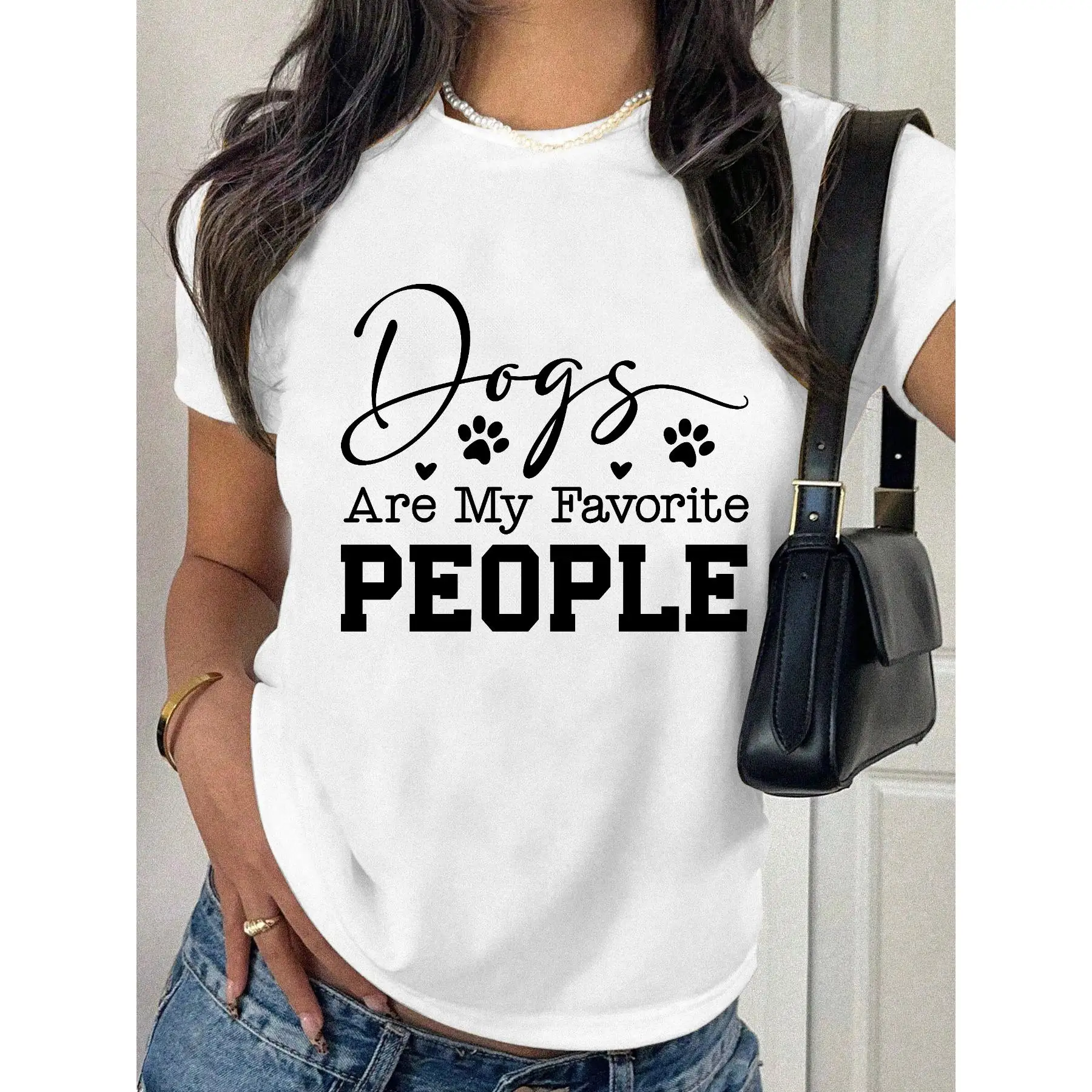 Women Dogs Are My Favorite People T-Shirt Funny Dog Lover Pet Owner Graphic Tee Canine Love Humorous Slogan Casual Top Gift
Women Dogs Are My Favorite People T-Shirt Funny Dog Lover Pet Owner Graphic Tee Canine Love Humorous Slogan Casual Top Gift
