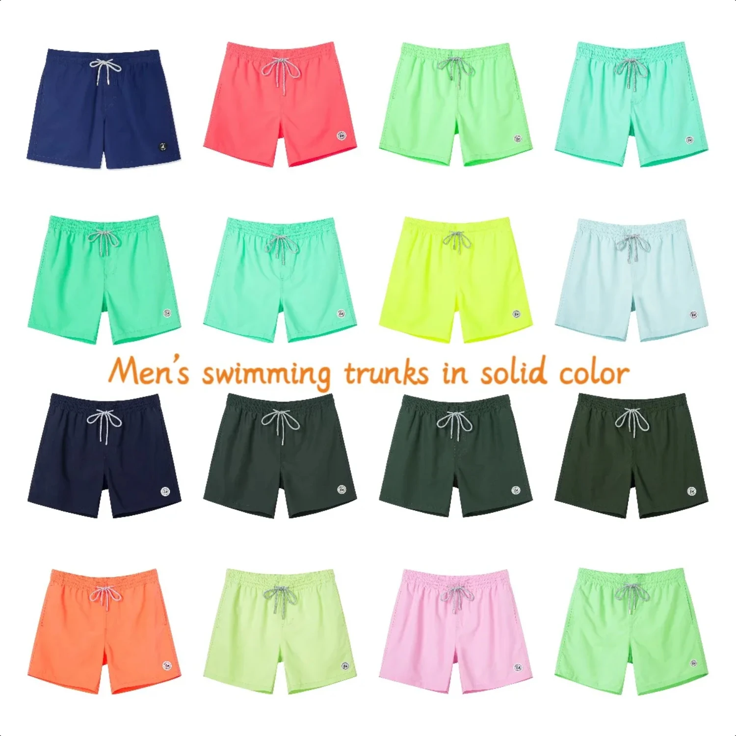 Mens Swimwear Solid Swim Trunks Summer Beach Board Shorts with Pockets Quick Dry Mens Running Surfing Swimming Shorts
Mens Swimwear Solid Swim Trunks Summer Beach Board Shorts with Pockets Quick Dry Mens Running Surfing Swimming Shorts