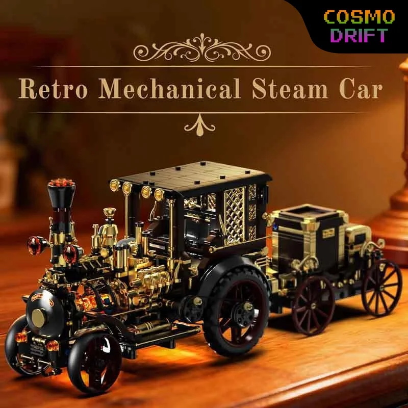 H1003 Retro Mechanical Steam Car Building Blocks, High Difficulty Educational Vintage Car Model, 1331Pcs DIY Assembly Bricks Toy
H1003 Retro Mechanical Steam Car Building Blocks, High Difficulty Educational Vintage Car Model, 1331Pcs DIY Assembly Bricks Toy