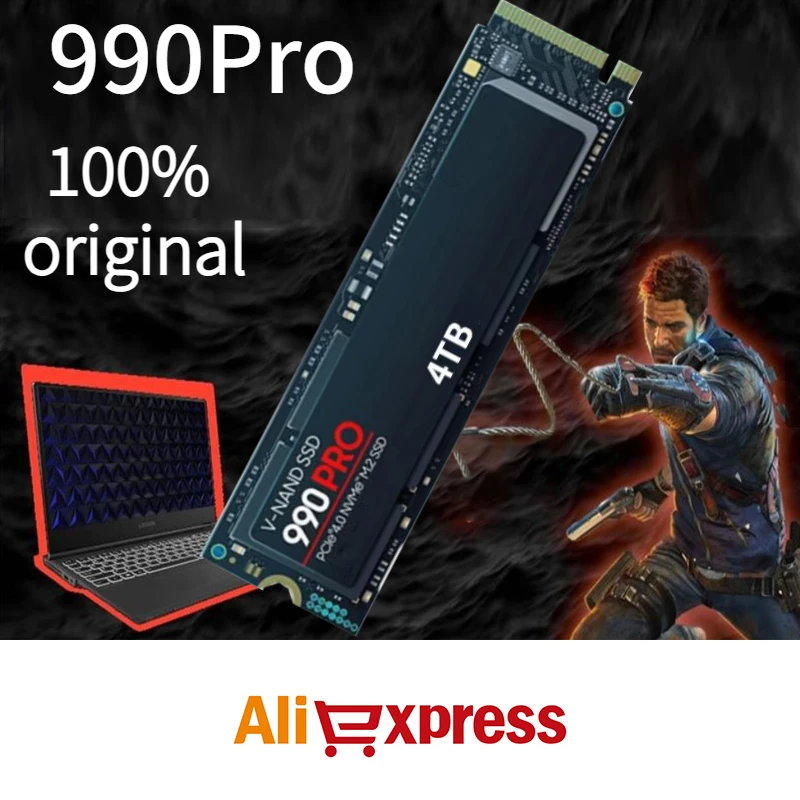 100% Original 990 PRO 4TB 2TB 1TB SSD PCIe 4.0 NVMe M.2 2280 500GB Internal Solid State Drive For Desktop Computer PS5 PC
100% Original 990 PRO 4TB 2TB 1TB SSD PCIe 4.0 NVMe M.2 2280 500GB Internal Solid State Drive For Desktop Computer PS5 PC