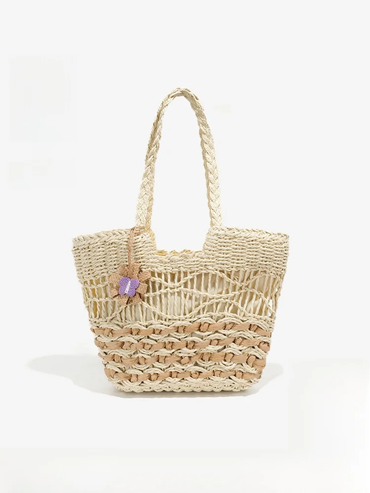 Polaiya Luxury Woven Tote Bag Women's Large Capacity Straw Basket Beach Sand Bag Soft Handle Casual Shoulder Handbag
Polaiya Luxury Woven Tote Bag Women's Large Capacity Straw Basket Beach Sand Bag Soft Handle Casual Shoulder Handbag